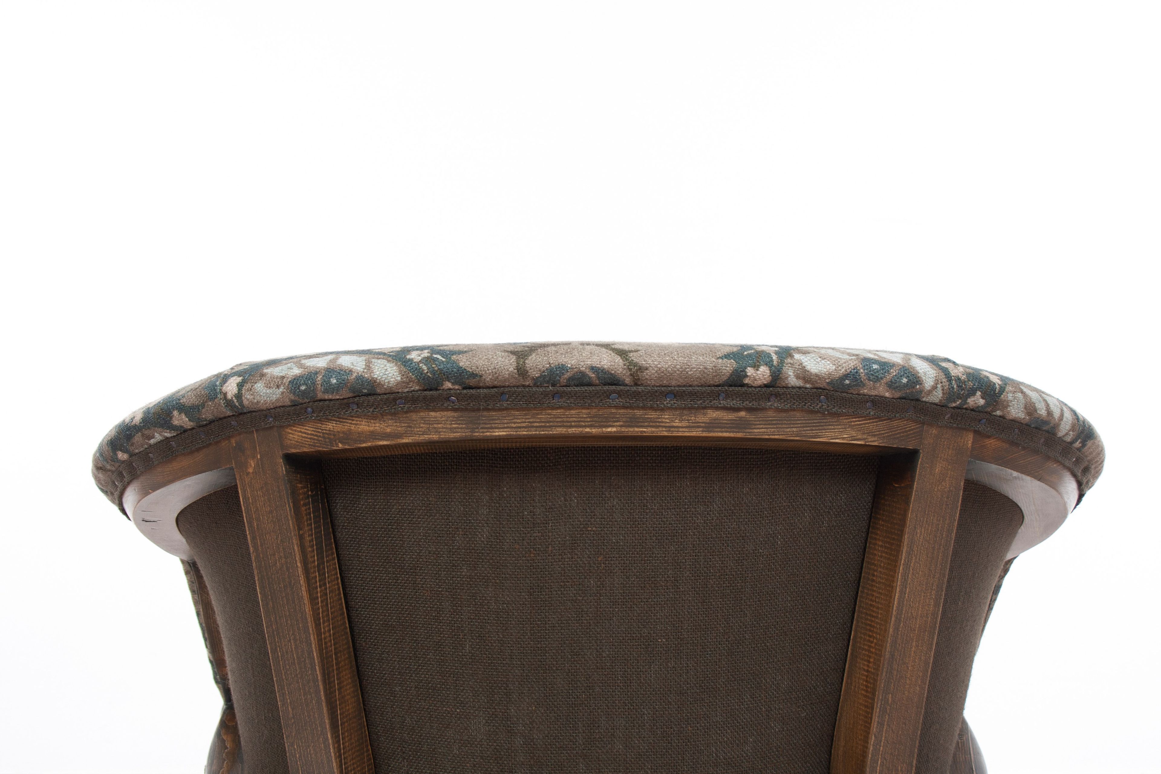 Бархатное кресло с подлокотниками CREARTE COLLECTIONS Хлопковая эссенция ARCH-00004832 - Вид №12