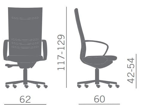 Офисное кресло с регулируемой высотой Kastel ARCH-00020810 - Вид №1