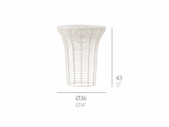 Высокий садовый стул из нержавеющей стали GANDIABLASCO Арам ARCH-00077660 - Вид №11
