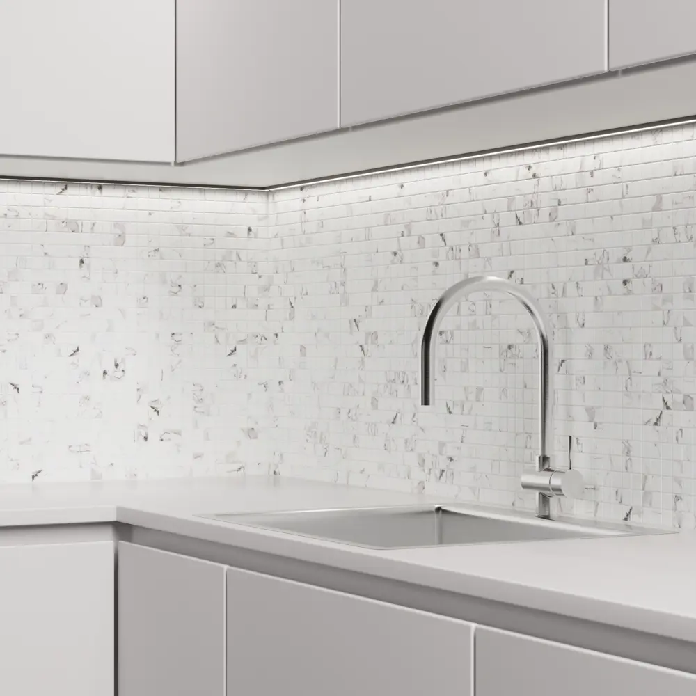 Мозаика Casia Antislip стекломасса 31.1x4.9 см цвет белый Santreyd Мозаика Onix STLM-2161448 - Вид №6