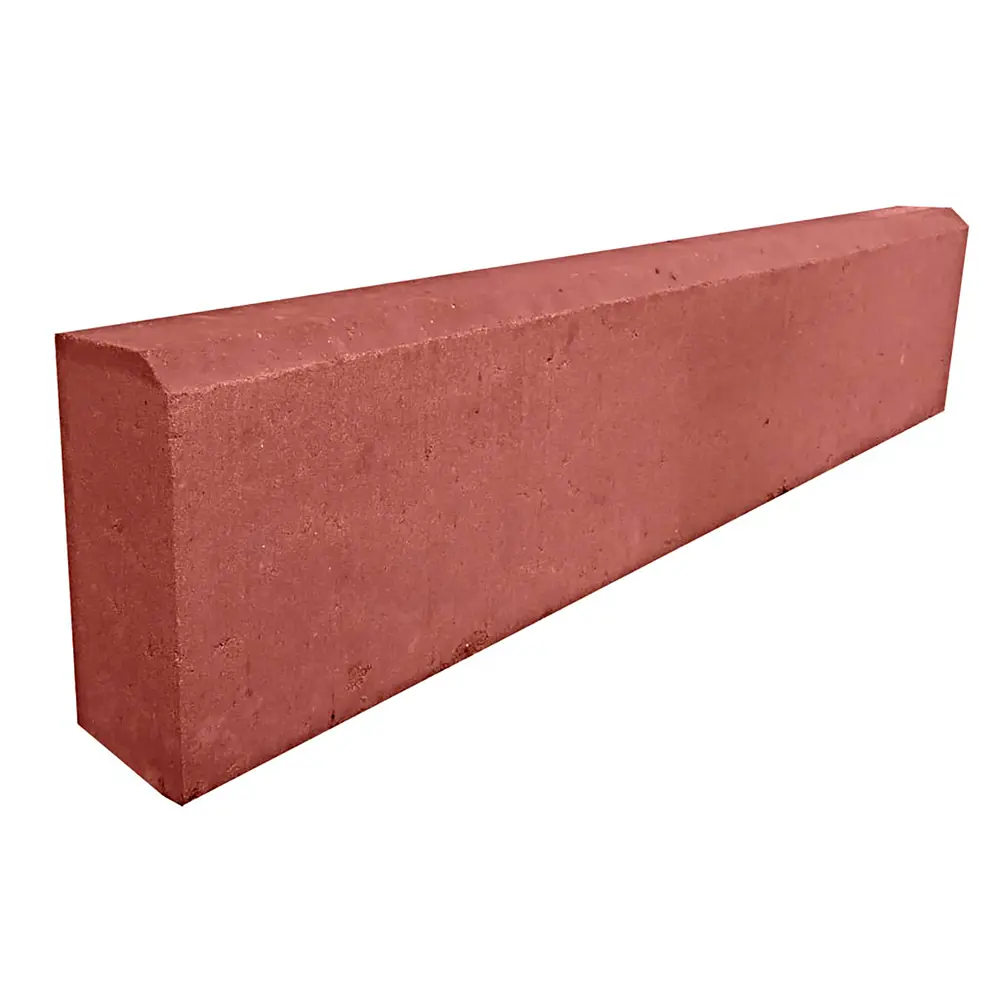 Бордюр 1000x200x80 мм цвет красный 88327584 STLM-2195005 Santreyd 