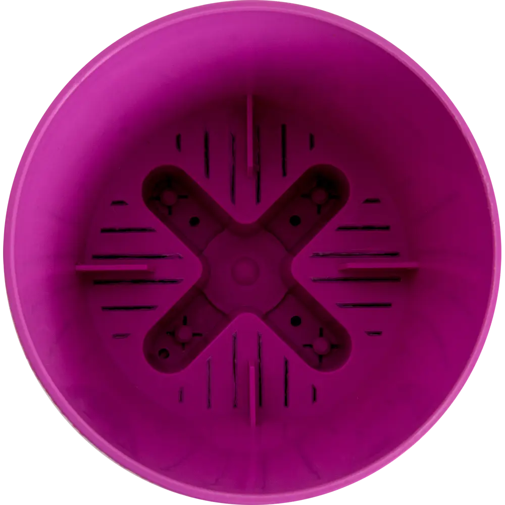 Горшок цветочный Тек.А.Тек Партер ø9.5 h9 см v0.35 л пластик сиреневый STLM-2111557 - Вид №1