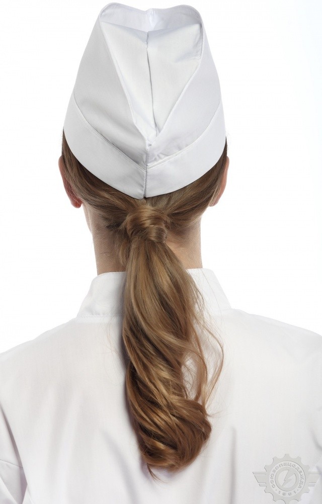 58761 Пилотка белая смесовая  Головные уборы  размер Спецодежда  - Вид №3