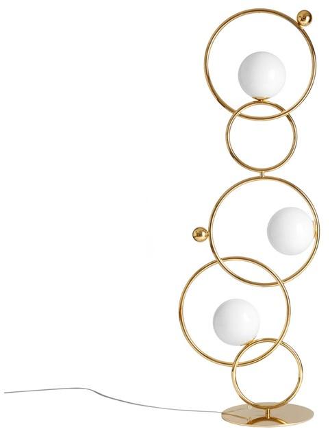 VeniceM Торшер из никеля с диммером Zoe sun-id-1492388 - Вид №1