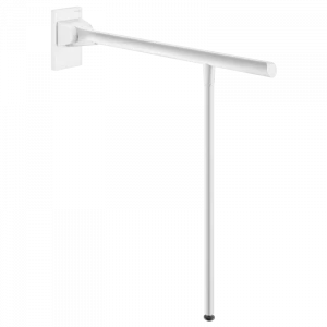 511962W Откидная опорная ручка Be-Line с подпоркой, белая, Д. 650 мм DELABIE