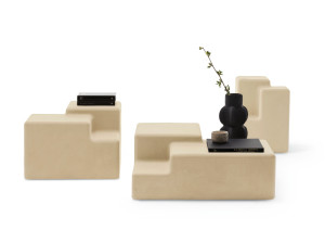 Бетонный журнальный столик