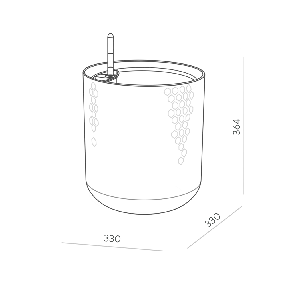 Кашпо для цветов Ola Dom Kerama 12 л белый Santreyd STLM-2128196 - Вид №6