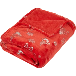 Плед Гномы 150x200 см велсофт цвет красный