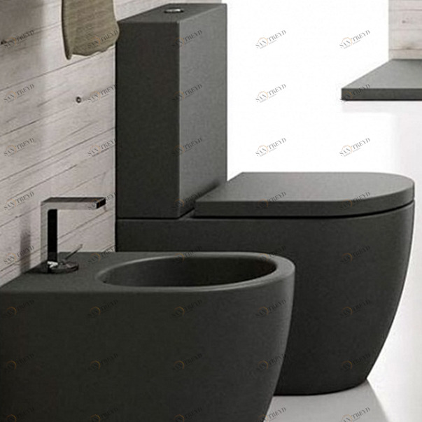 SMVMRASMCMRA Компакт унитаз с бачком Черный Ceramica Cielo SMILE Италия