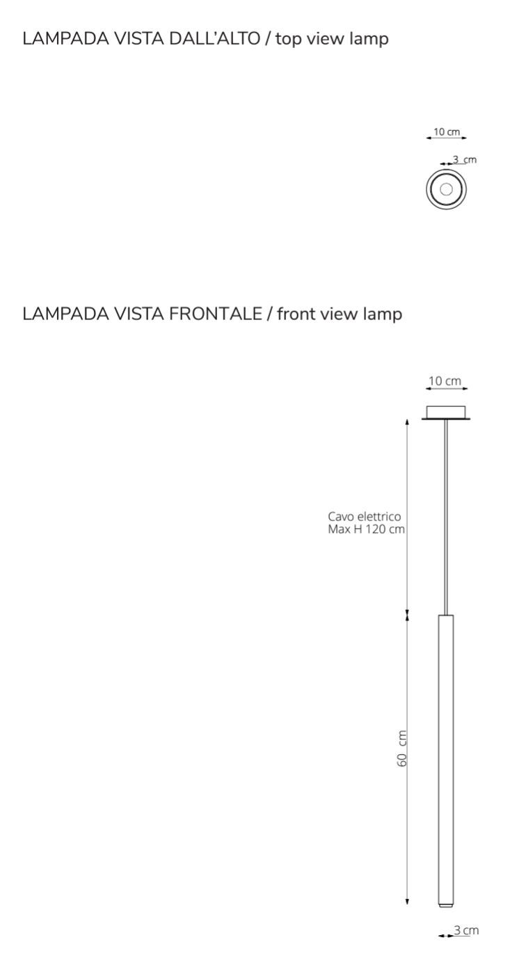 Окрашенный металлический подвесной светильник RIFLESSI стилус ARCH-00039691 - Вид №3