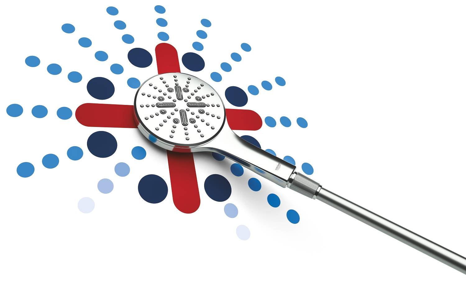 Ручной душ GROHE Rainshower SmartActive 130, 3 вида струй, хром (26544000) - Вид №8