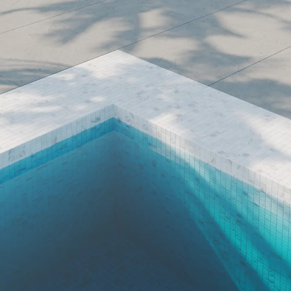 Мозаика Marble Antislip стекломасса 31.1x4.9 см цвет белый Santreyd Мозаика Onix STLM-2029929