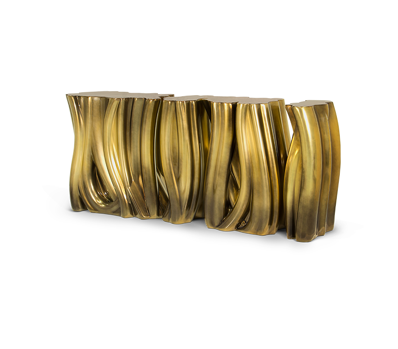 0-133 Монохромный золотой буфет Boca Do Lobo  - Вид №9