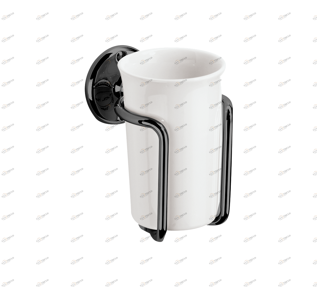 Gentry Home Керамический держатель стакана Queen Темный никель GH100518