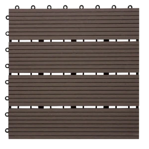 Садовая плитка ДПК 30x30 см шоколад 82754057 STLM-2184673