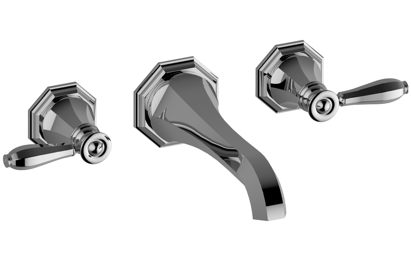 E-1930-LM63L Wall-mounted basin mixer with 18,2cm spout - Trim only GRAFF Topaz