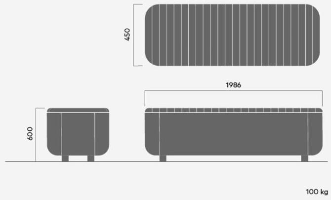VESTRE Скамейка из стали и дерева sun-id-1464614 - Вид №6