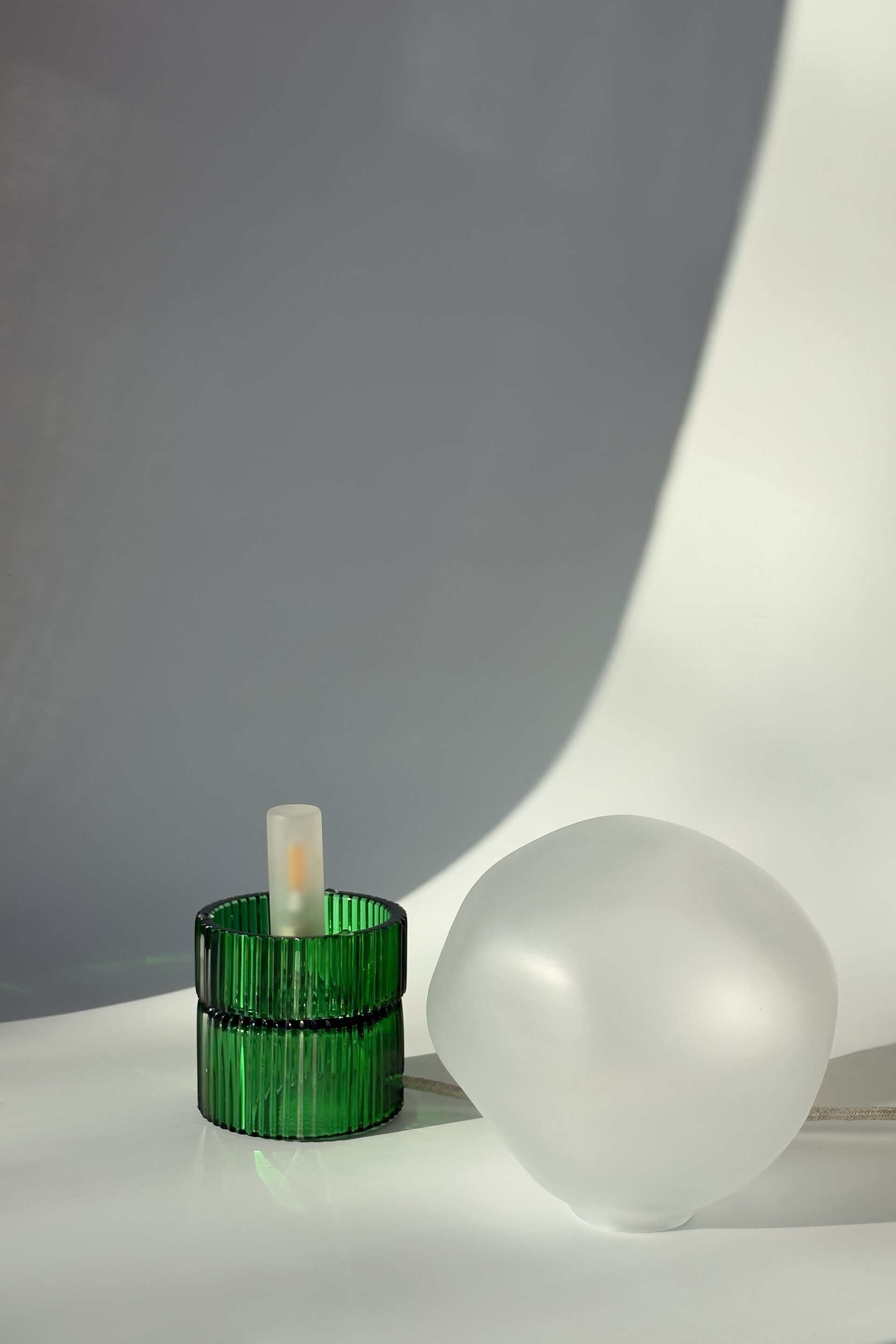 Настольная лампа из дутого стекла Studio Bojola TELLO+NUVOLA ICED ARCH-00093366 - Вид №6