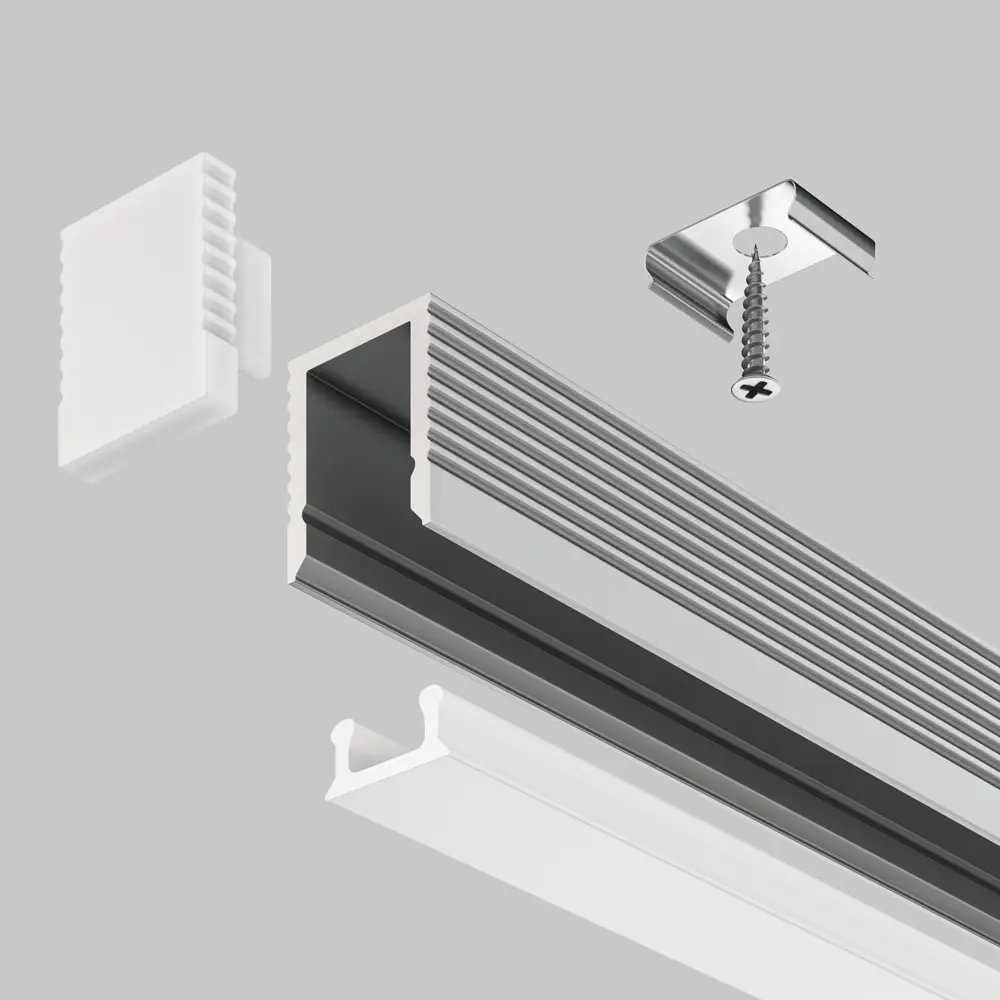 Профиль Maytoni для светодиодной ленты ALM-0809-S-2M алюминиевый 8 мм 2 м накладной STLM-2075354 - Вид №4