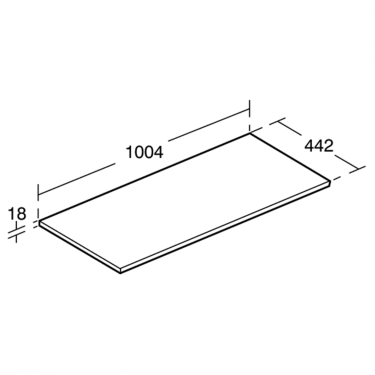 E0851B2 Столешница 100 см Ideal Standard CONNECT AIR - Вид №4
