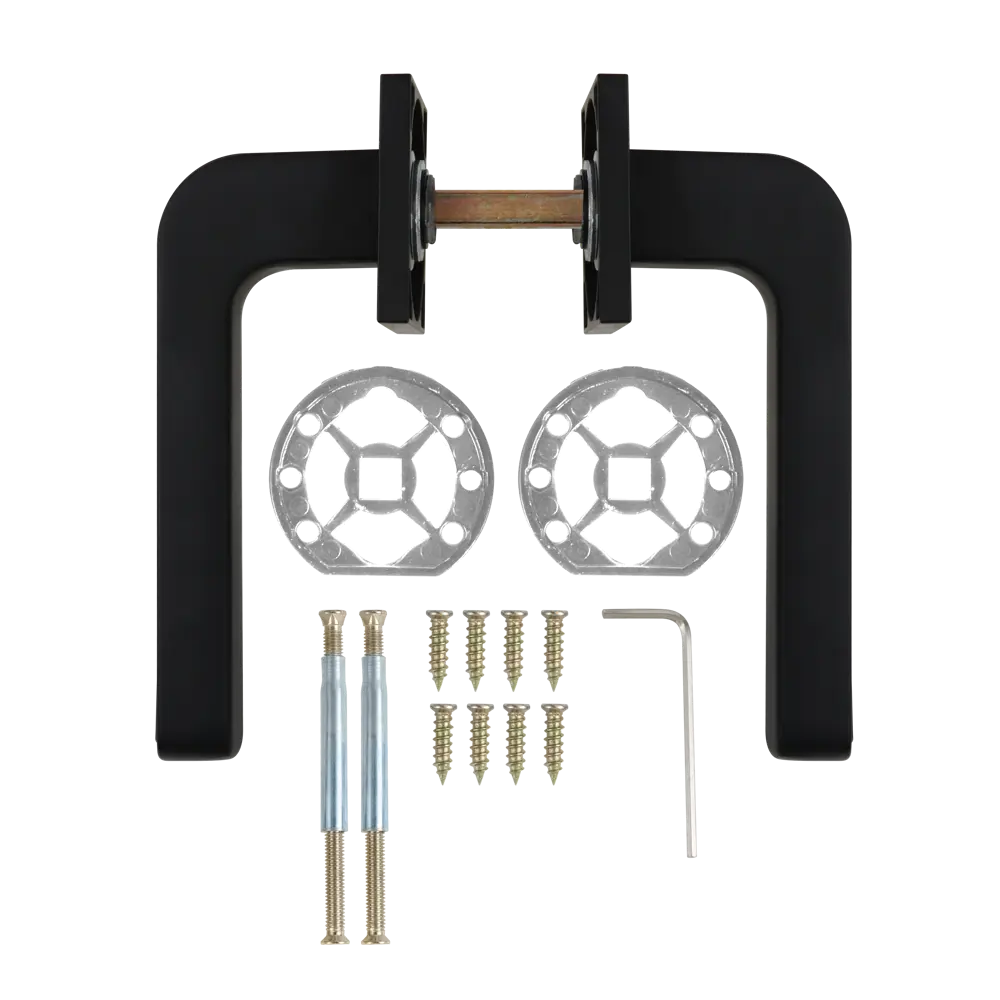 Дверные ручки Edson EDS-125H-Q2 в элегантном черном исполнении 85170400 STLM-0059396 - Вид №1