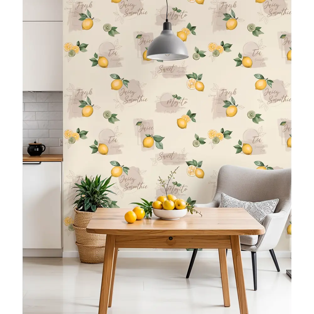 Обои Wallsecret Mojito бежевые с текстурным узором для элегантного интерьера 89398143 STLM-1565990 - Вид №4