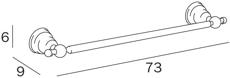 INDA® Вешалка для полотенец из металла Raffaella A3218 - Вид №5