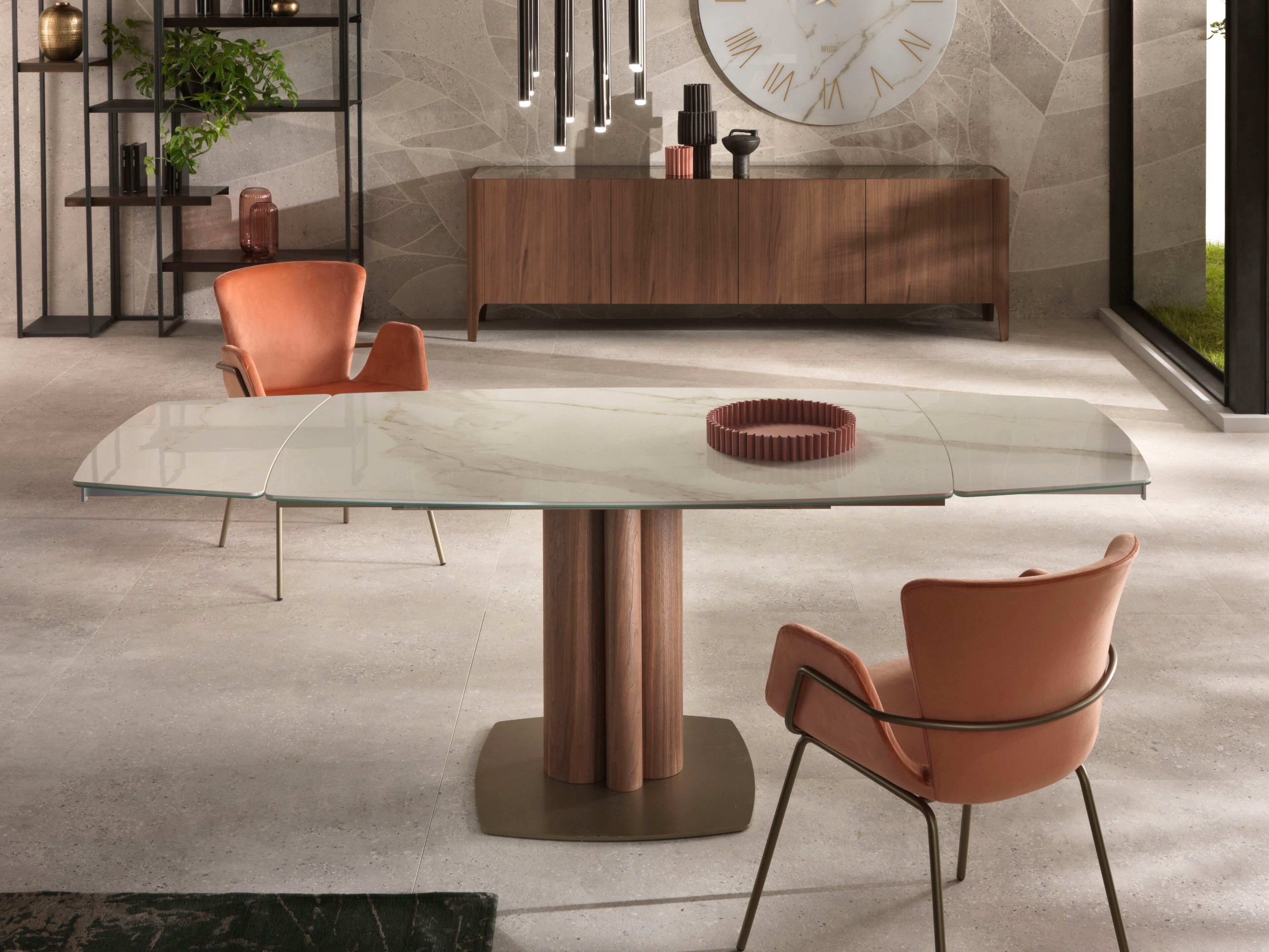 Фиксированный и выдвижной стол с керамической или деревянной столешницей RIFLESSI башня ARCH-00132082 - Вид №1