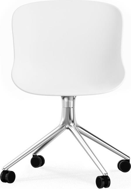 604568 Стул Swivel 4W Aluminium / White Normann Copenhagen Hyg  - Вид №1