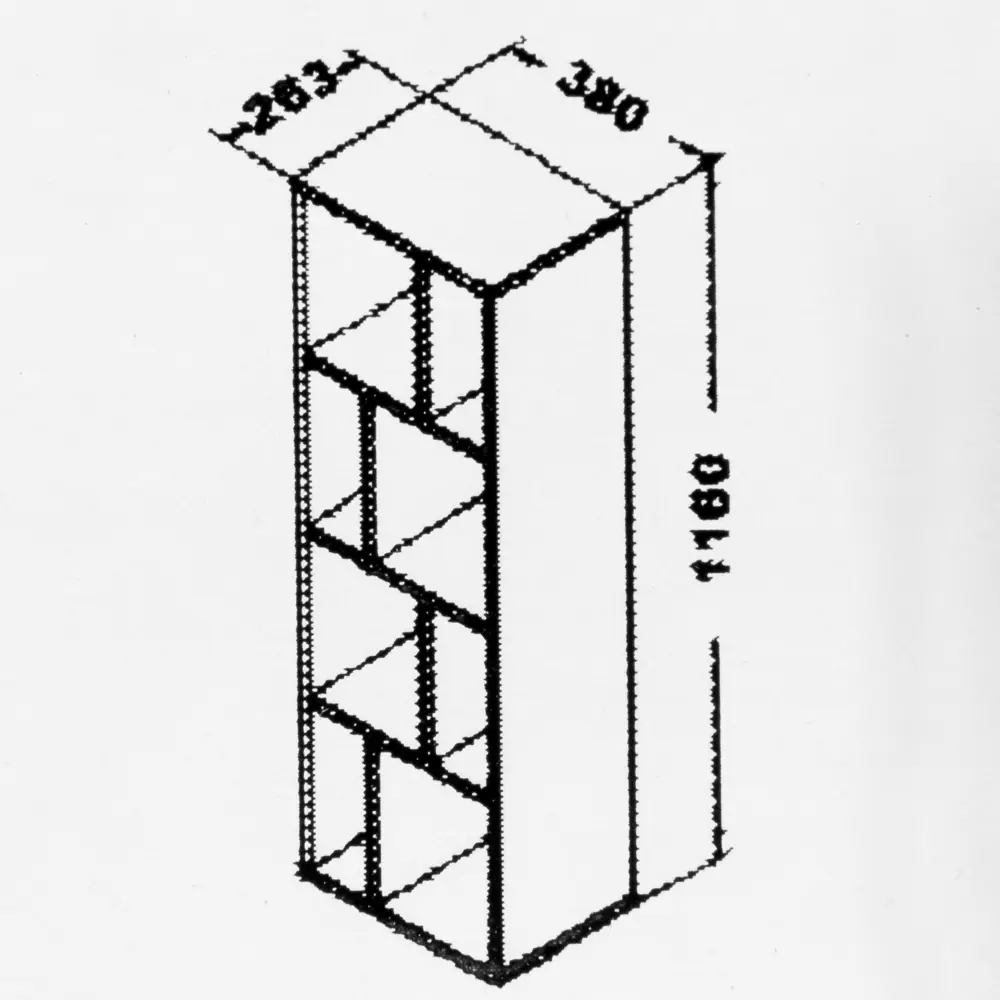 Стеллаж настенный 116x26.3x38 см ЛДСП цвет сонома Santreyd STLM-2000813 - Вид №3