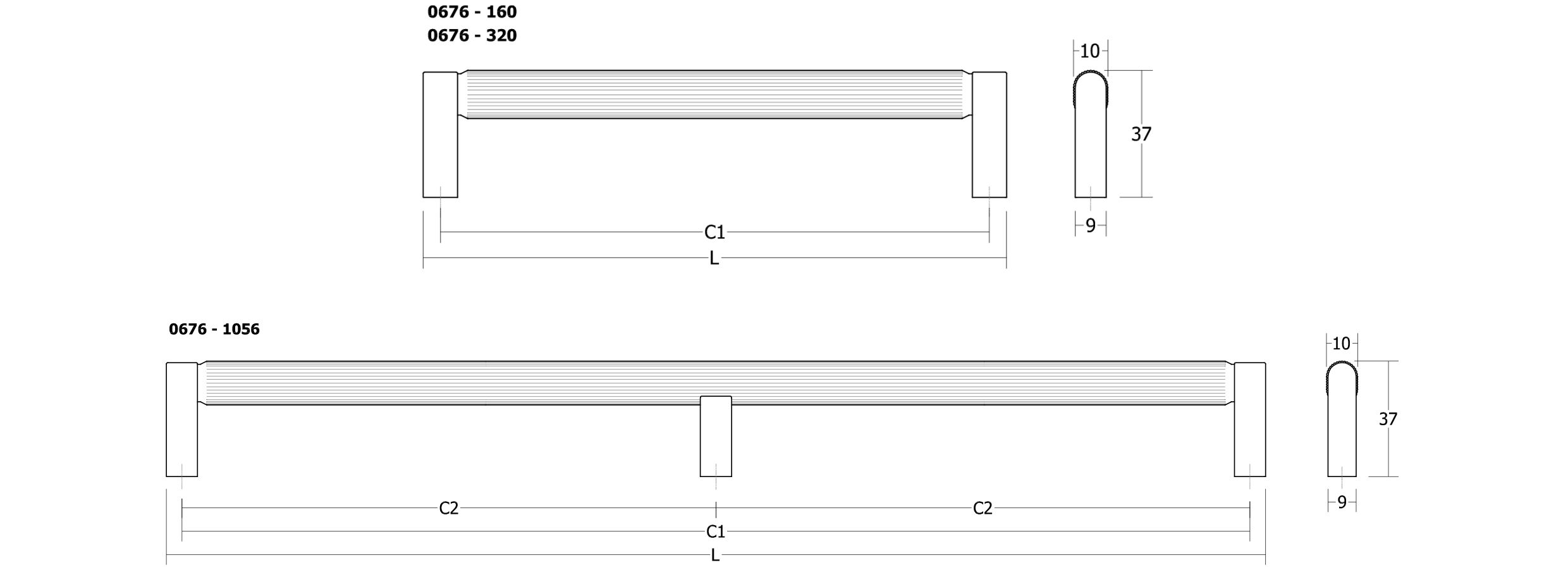 Алюминиевая палуба мебельная ручка Viefe Brooklyn ARCH-00066321 - Вид №14