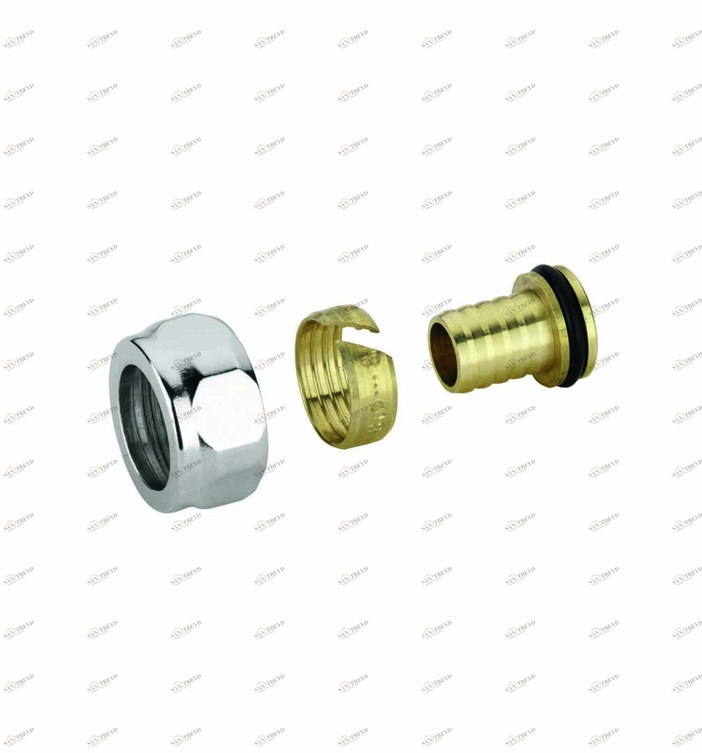 Carlo Poletti A55611M Переходник для многослойной трубы, гайка шестигранная 