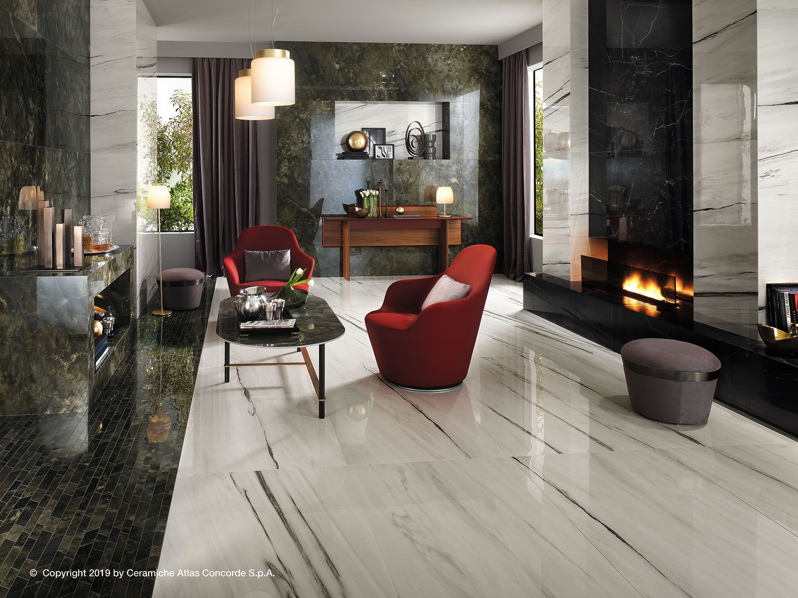 Пол из керамогранита с мраморным эффектом Atlas Concorde Marvel Dream ARCH-00135482