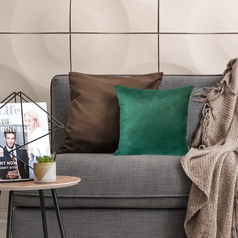 Подушка Inspire Manchester изумрудная 40x40 см для интерьера 82830633 STLM-0036632 - Вид №3