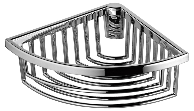 24944010100 Угловая корзинка для губки KEUCO ПОЛОЧКИ ДЛЯ ДУША - Вид №1