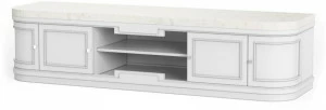 DWFI Лакированная тумба под телевизор с распашными дверцами  00002218