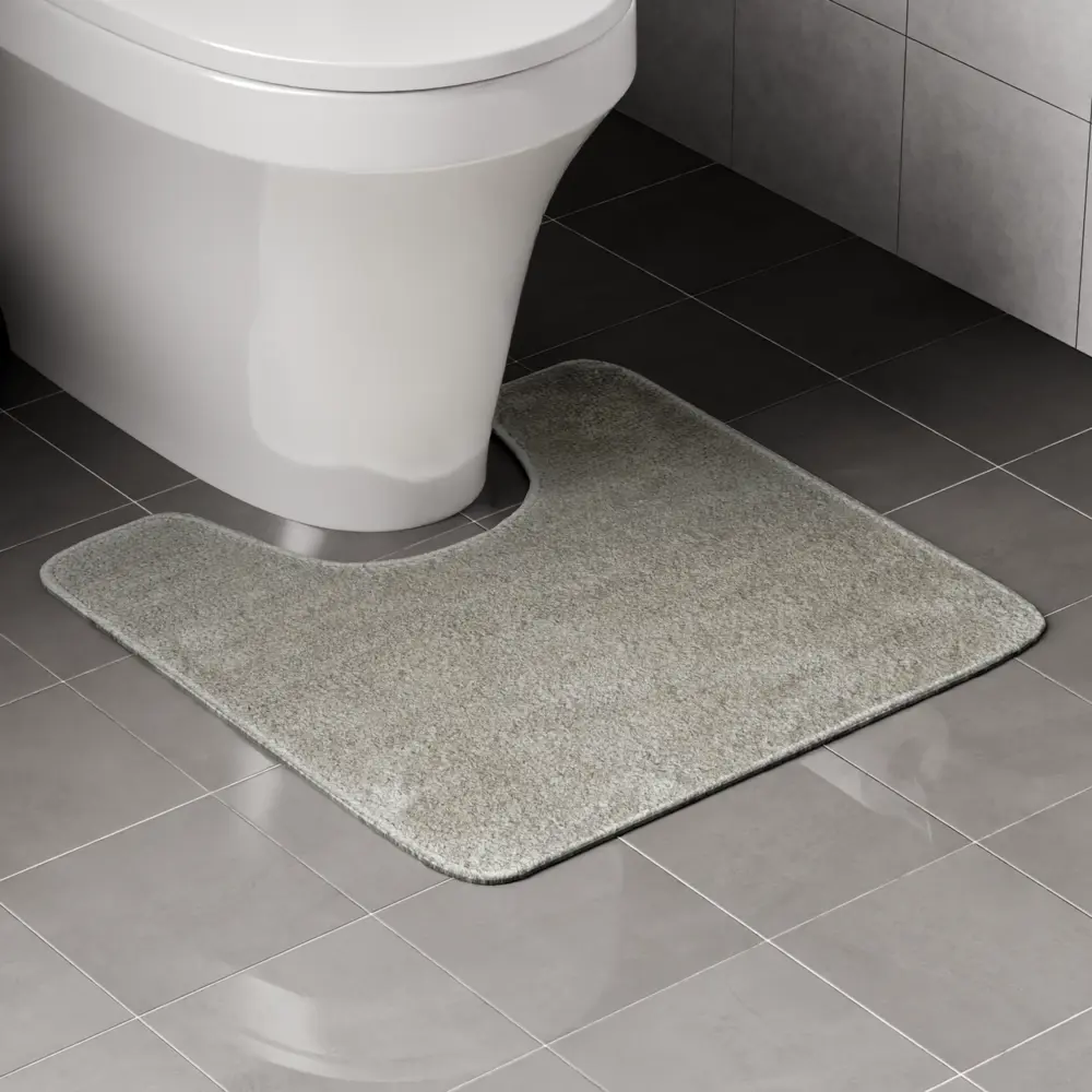 Коврик для туалета Presto 45x45 см цвет темно-серый Santreyd STLM-2021436