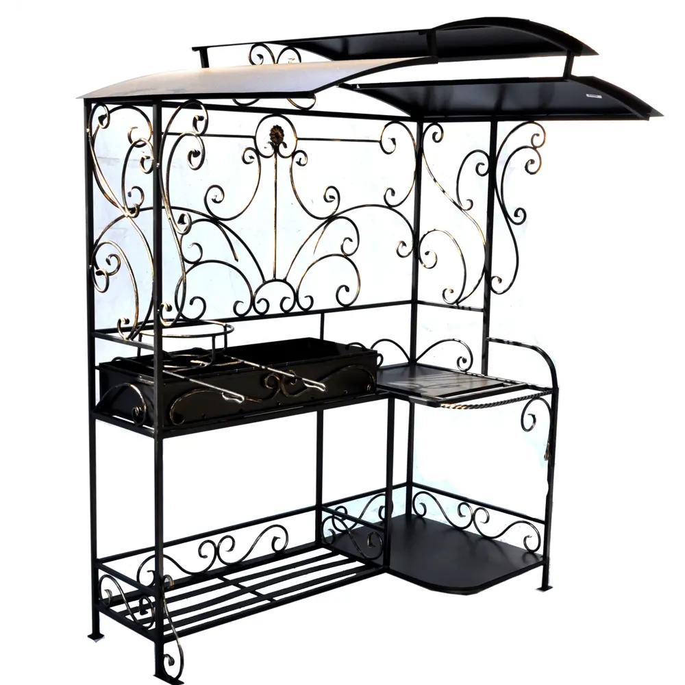 Мангал Лидер 152х105х200 см сталь черный Santreyd STLM-2102228