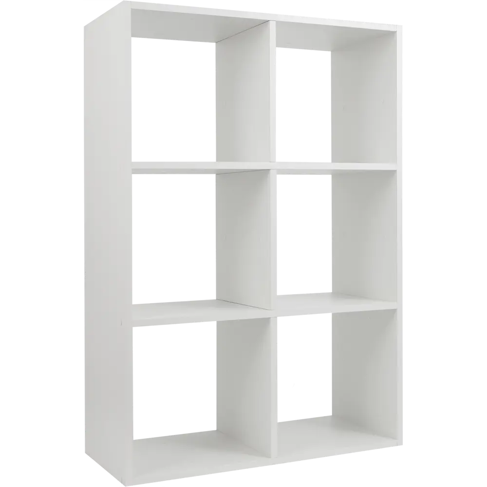 Стеллаж KONSENSA Руан 6 секций 70x104x31.7 см ЛДСП цвет белый STLM-2037237 - Вид №4