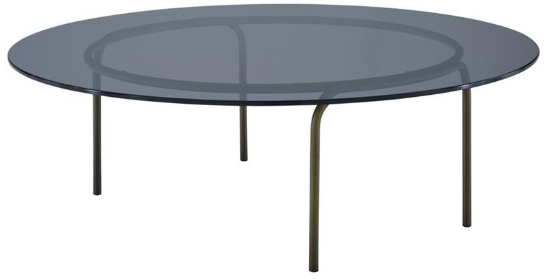 Ligne Roset Низкий круглый журнальный столик из закаленного стекла  19960360  - Вид №1