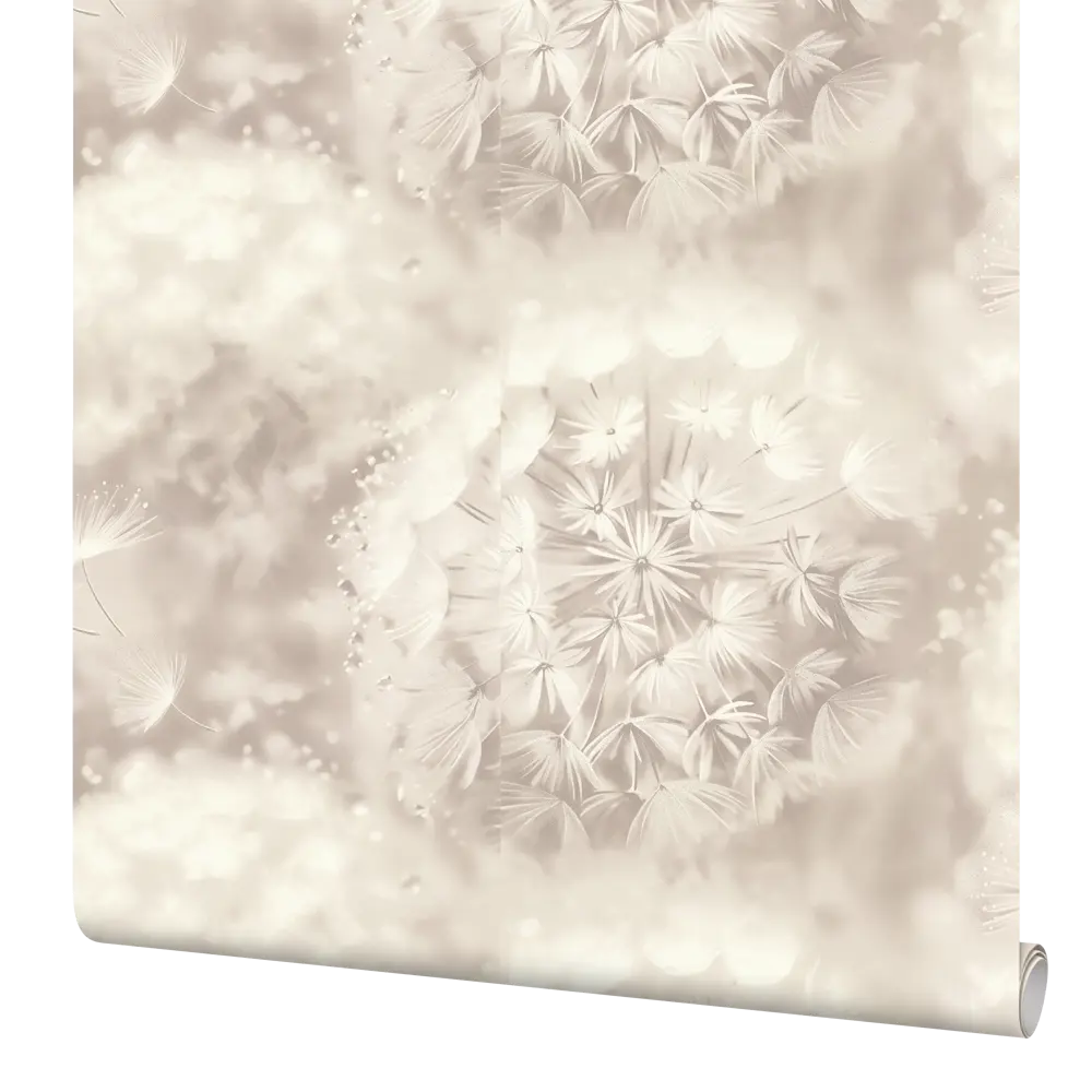 Обои флизелиновые Palitra Home Rosinka бежевые с растительным рисунком 1.06 м 89411622 STLM-1566282