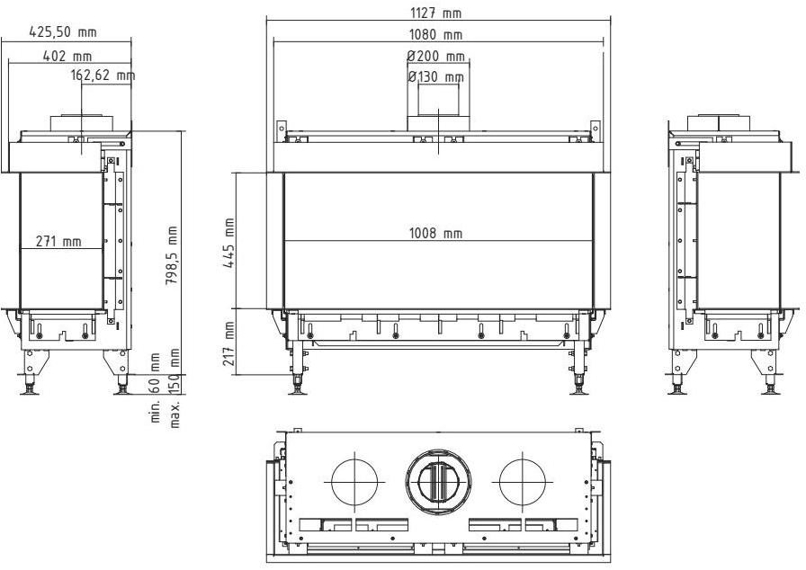 Planika Газовая каминная топка Valentino sun-id-1429098 - Вид №2