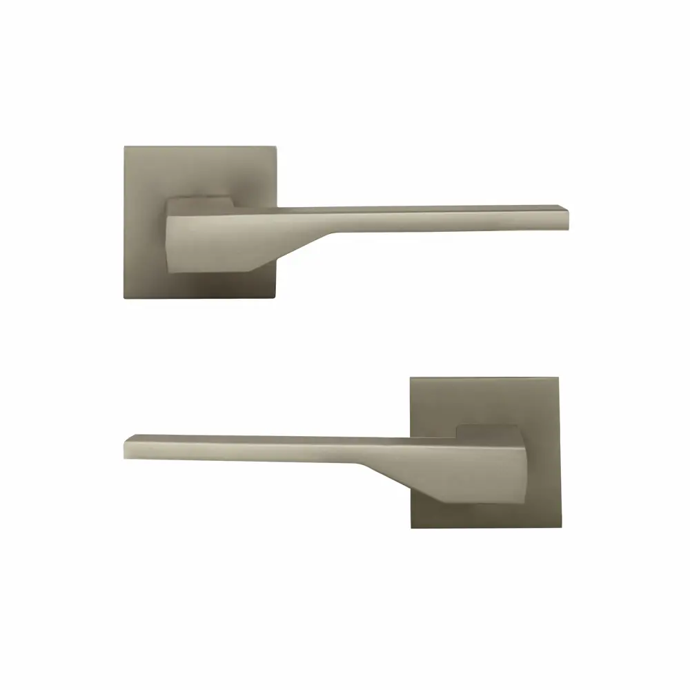 Дверная ручка на розетке KREAFORTA Мюлен без запирания цвет никель STLM-2209286 - Вид №1