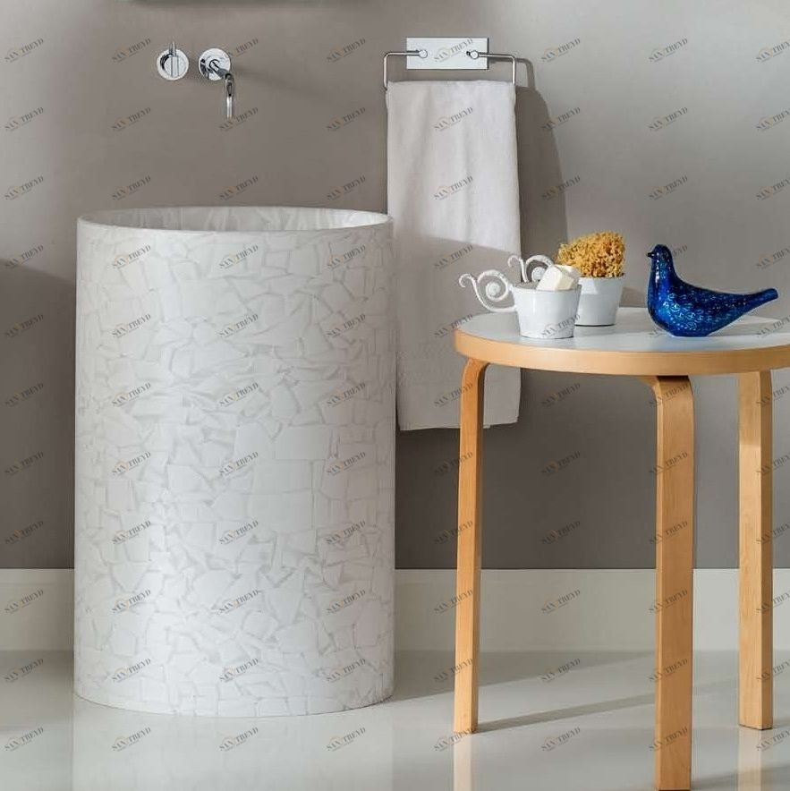 45711 Накладная раковина на столешницу  круглая Rapsel 