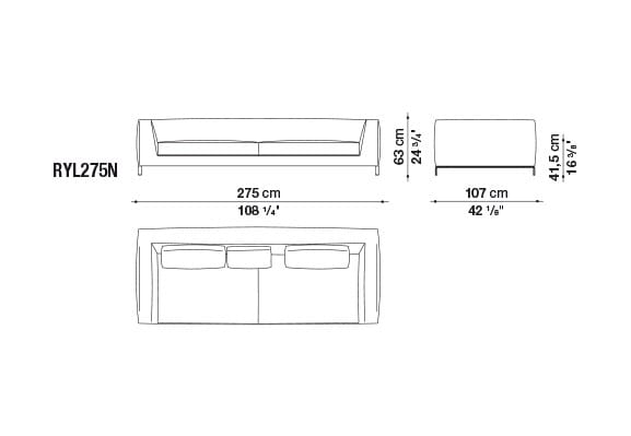 Ткань диван B&B Italia ARCH-00122417 - Вид №10