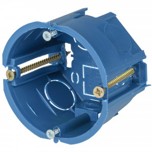 82169149 Подрозетник одноместный IEK для полых стен 68х45 мм цвет синий