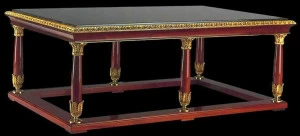 Tisserant Прямоугольный журнальный столик из красного дерева