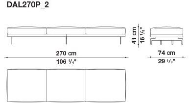 B&B Italia 3-х местный тканевый диван Dock sun-id-1376507 - Вид №19