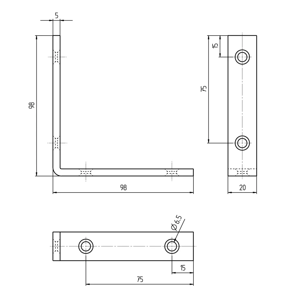 Угол балочный GAH ALBERTS MK 100x100x20x5 10841401 STLM-2089835 Santreyd  - Вид №7