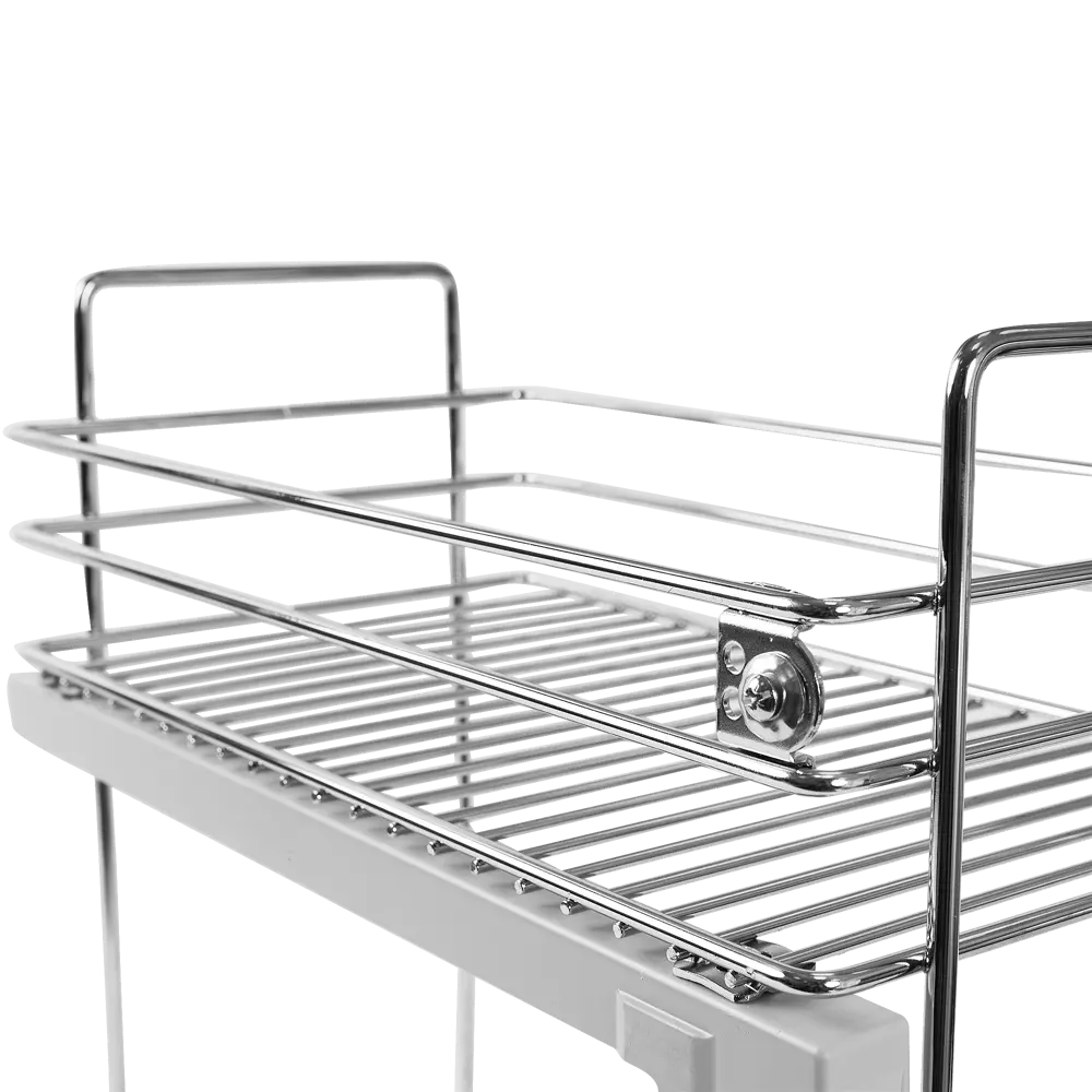 Корзина для напольного шкафа, двухъярусная с доводчиком, 40 см, хром Santreyd STLM-2031956 - Вид №1